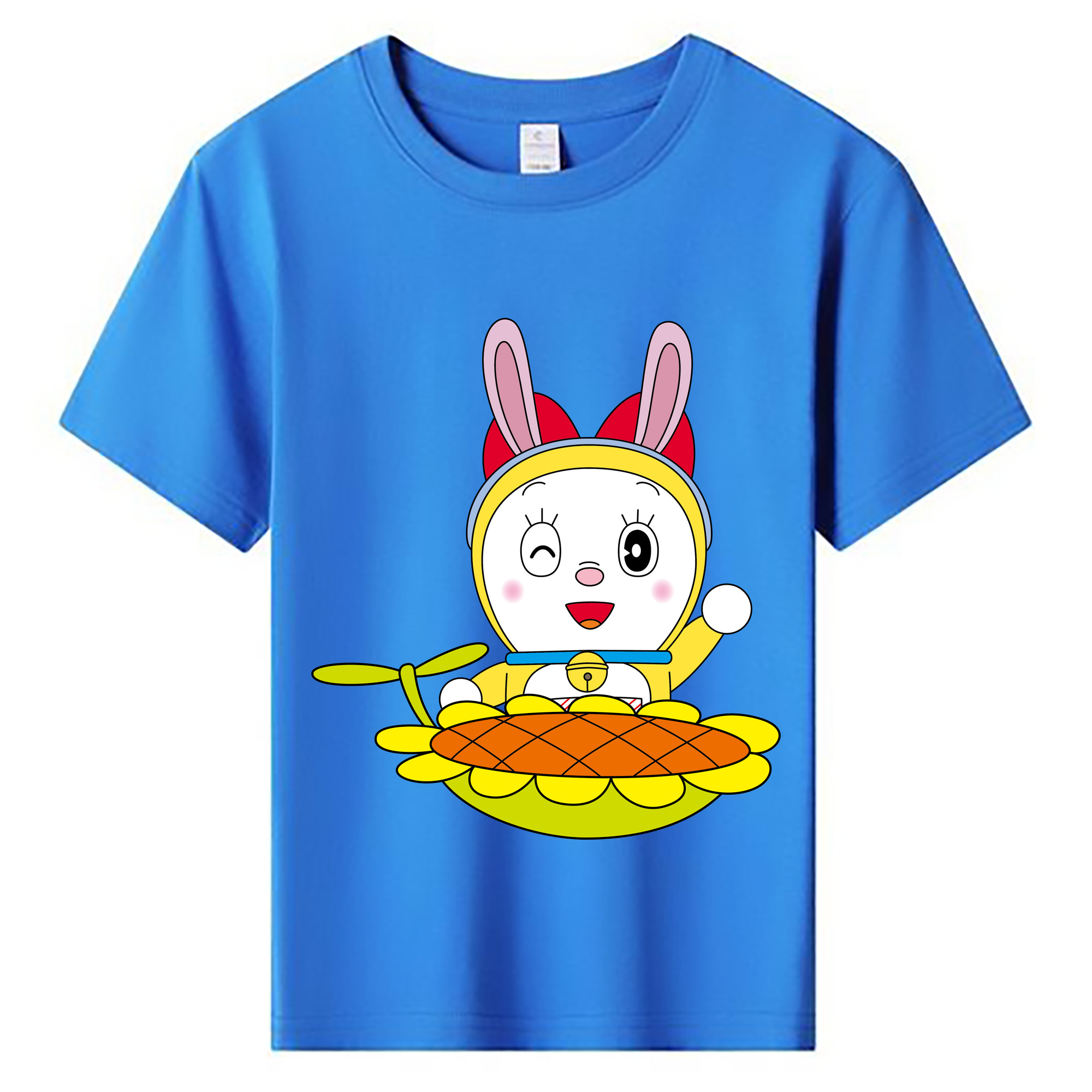 （画像用） ドラえもん ドラミ Doraemon Dorami 綿100％キッズTシャツ（フロントプリント）